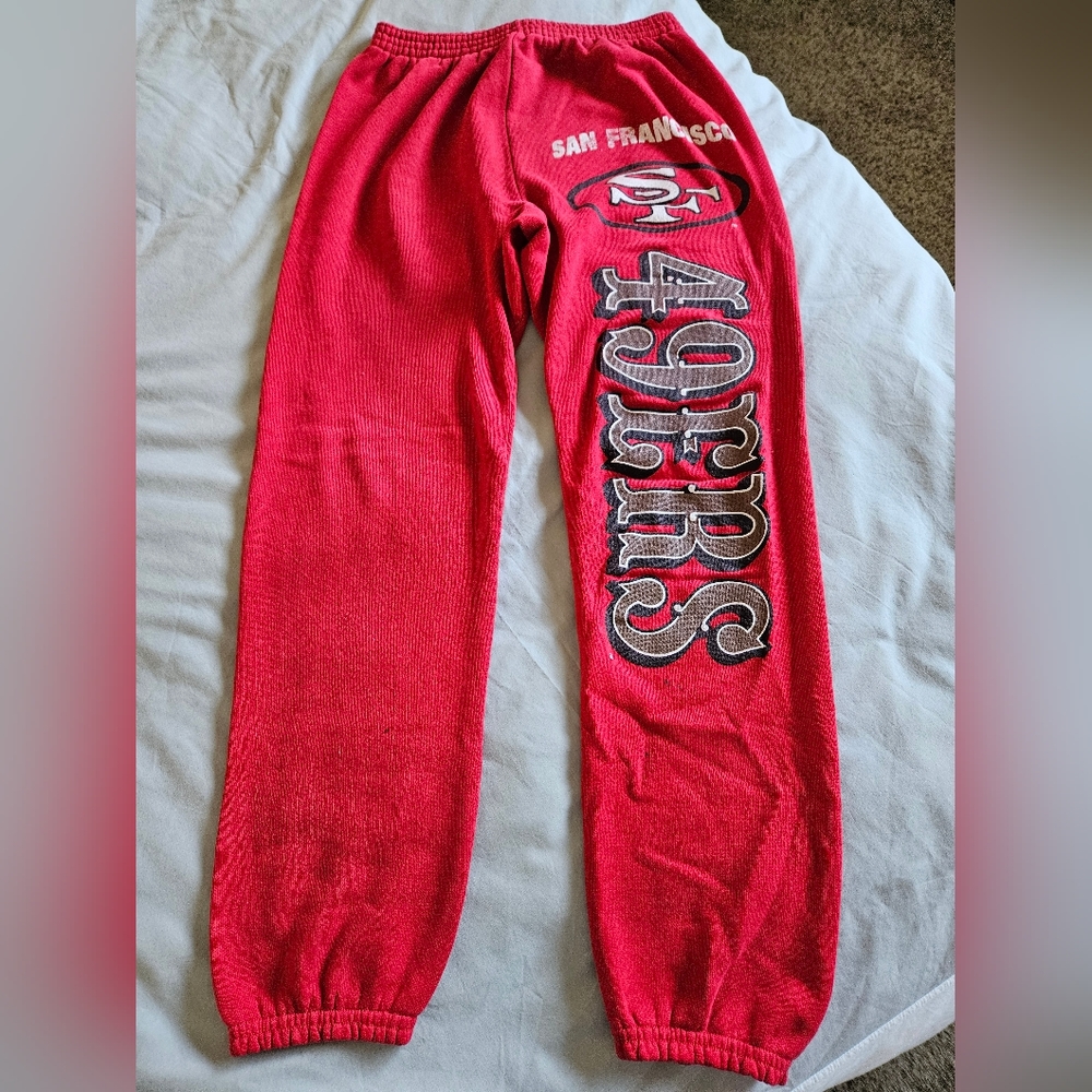80's SF 49ers Red Jogger Sweatpants